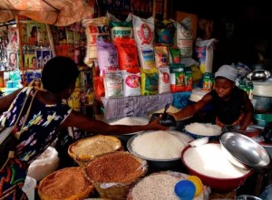 Local and imported rice in Cotonou, Benin. (Photo: R.Raman)