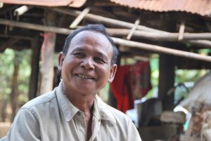 Seum Kouy, a farmer in Prey Stor Village, Prey Veng.