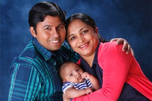 KRISHNA JAGADISH, Impa Somayanda, and their son Kanav prove that rice science and love do mix.