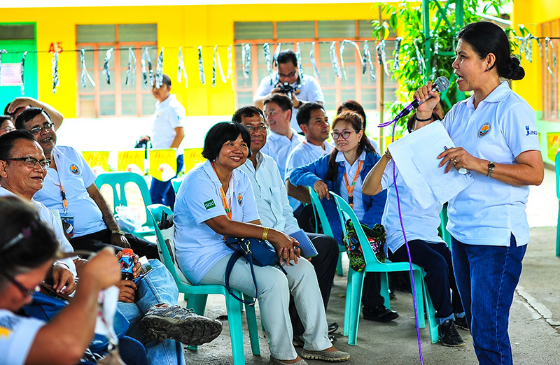 Doctor Aurora Corales of Philrice speaks