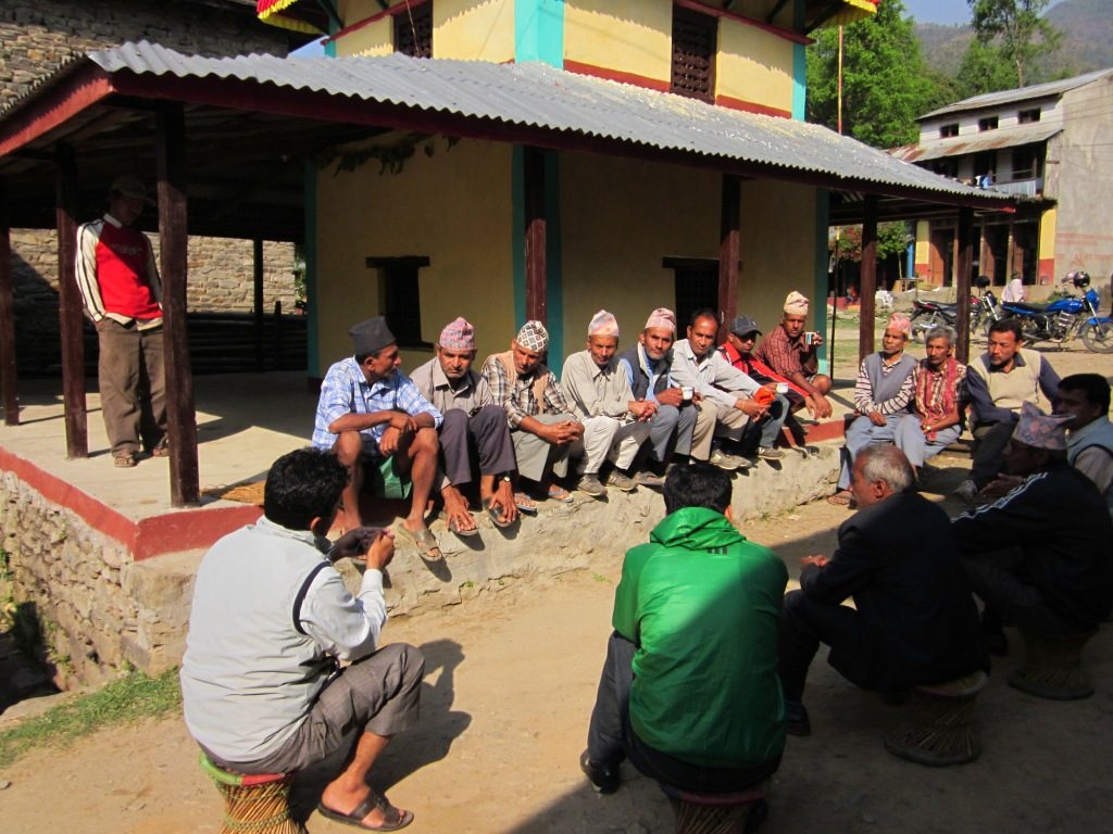 Mr. Mishra (4th from the left) started a commercial seed production program after establishing the Sundar Seed Producer Group in 2007. (Photo: CURE)