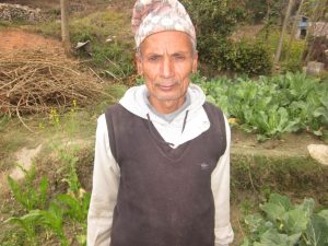 The 63-year-old Mr. Mishra lives in Sundarbazar Municipality in Paundibazar Lamjung and his farming experience began in childhood. (Photo: CURE)